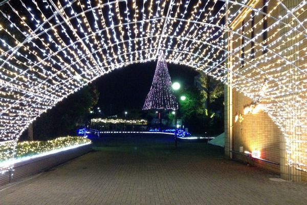 大牟田駅前のイルミネーション01